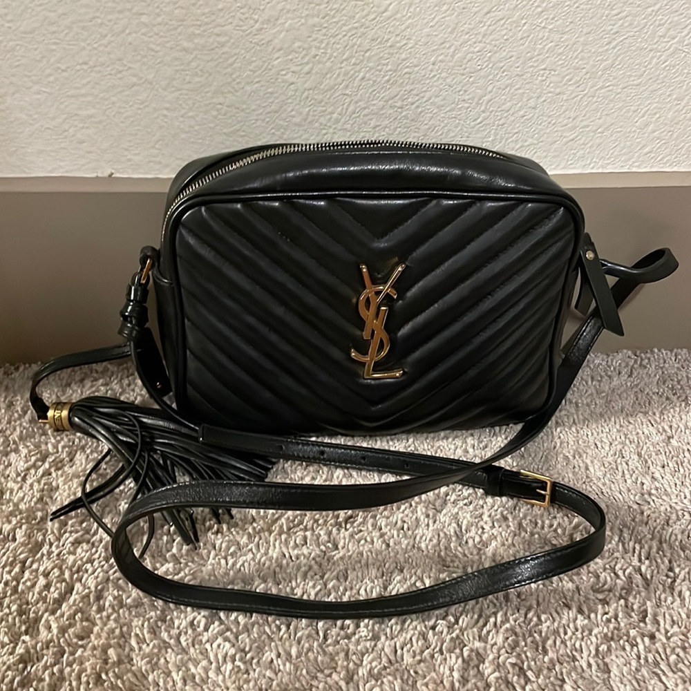 Authentic Ysl Medium Black Camera Bag - image 3